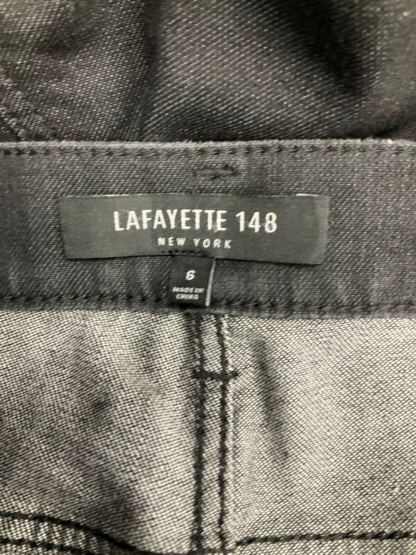 Black Pants Boot Cut Lafayette 148, Size 6