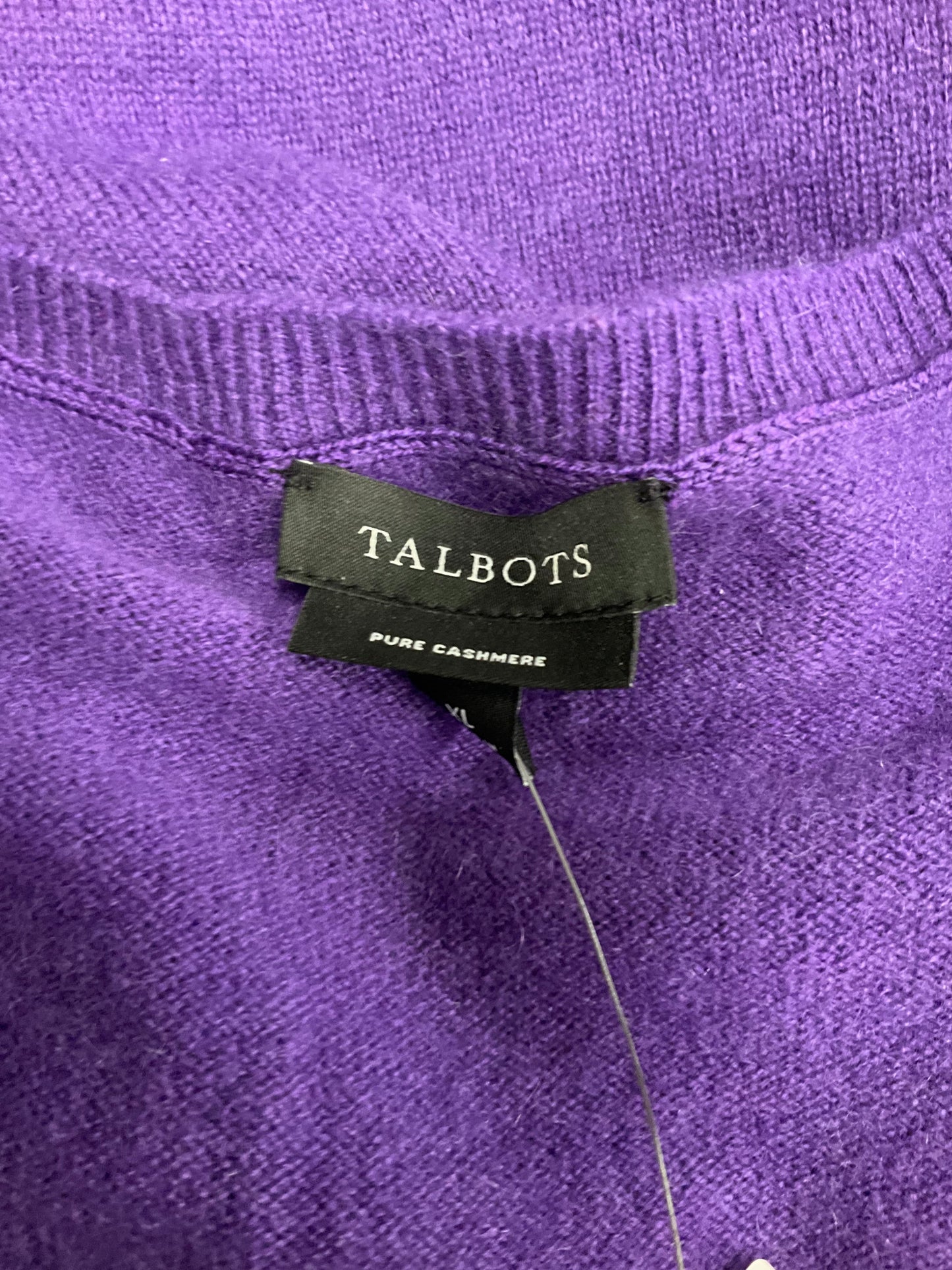 Purple Sweater Cashmere Talbots O, Size Xl