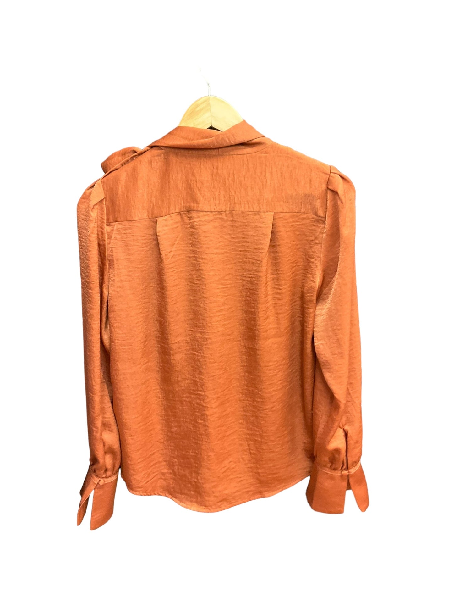 Top Long Sleeve By Banana Republic In Copper, Size: Xs