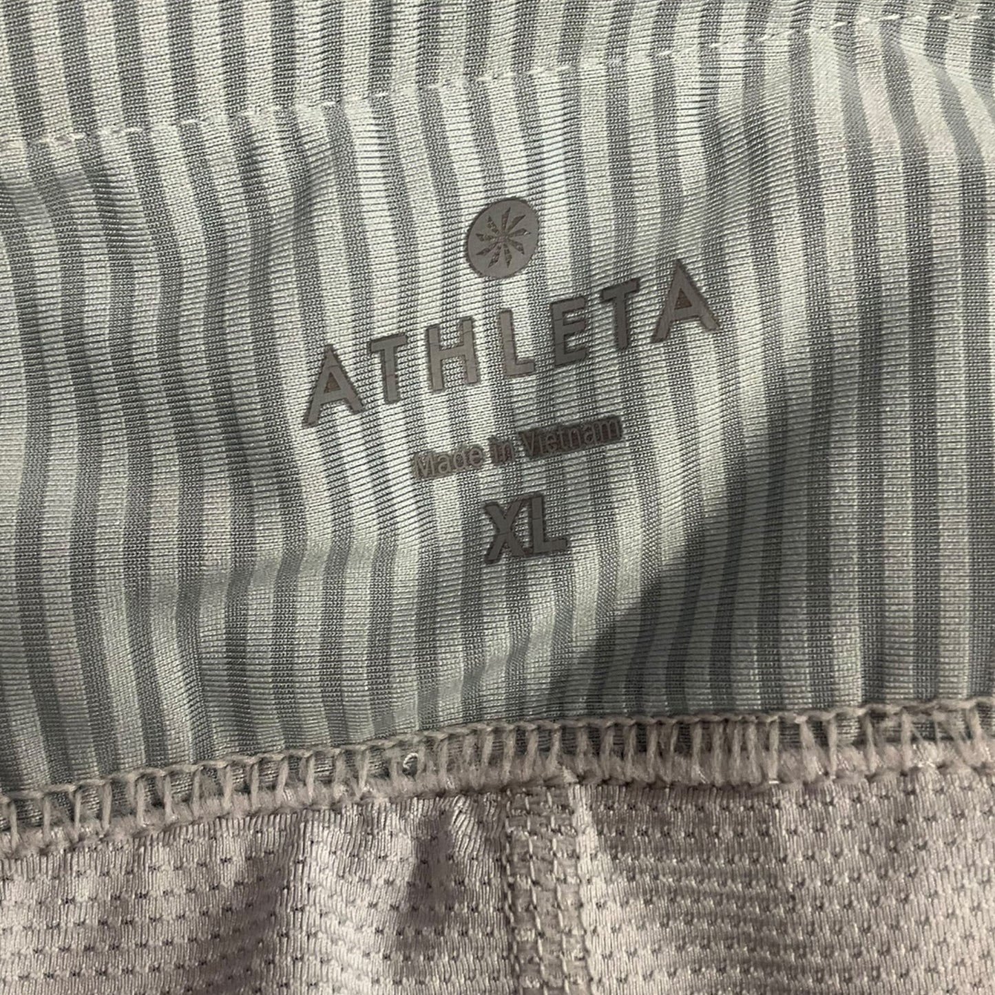 Athletic Skort By Athleta In Striped Pattern, Size: Xl