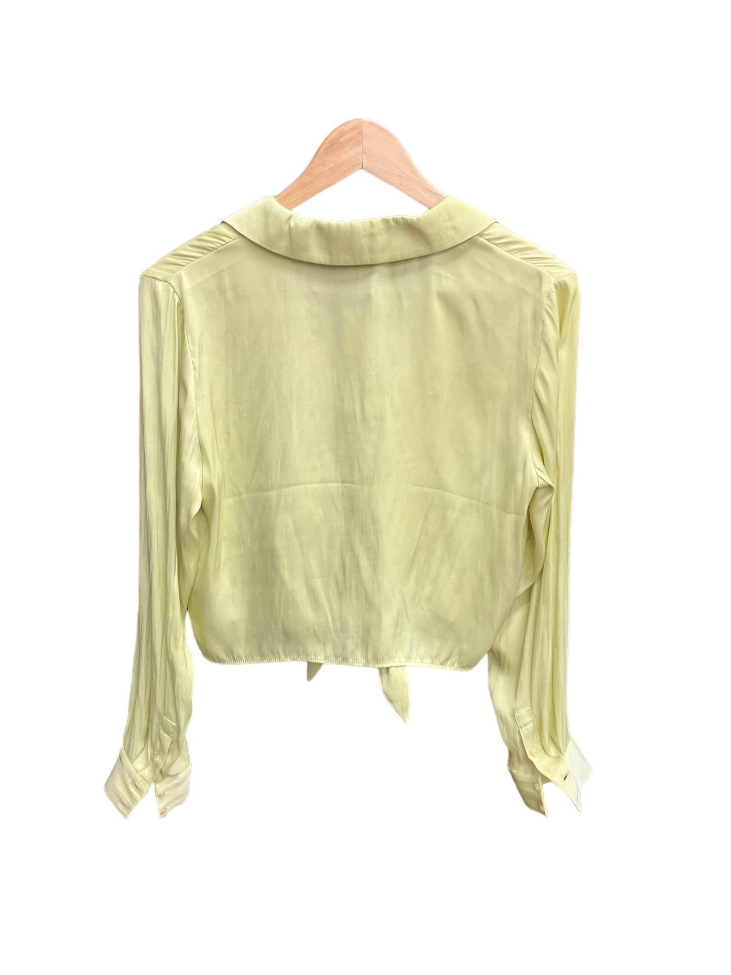 Yellow Blouse Long Sleeve Rachel Zoe, Size Xs