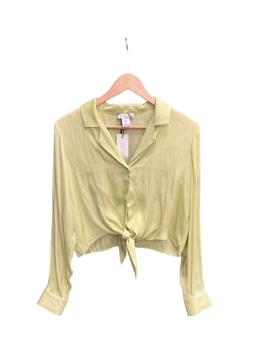 Yellow Blouse Long Sleeve Rachel Zoe, Size Xs