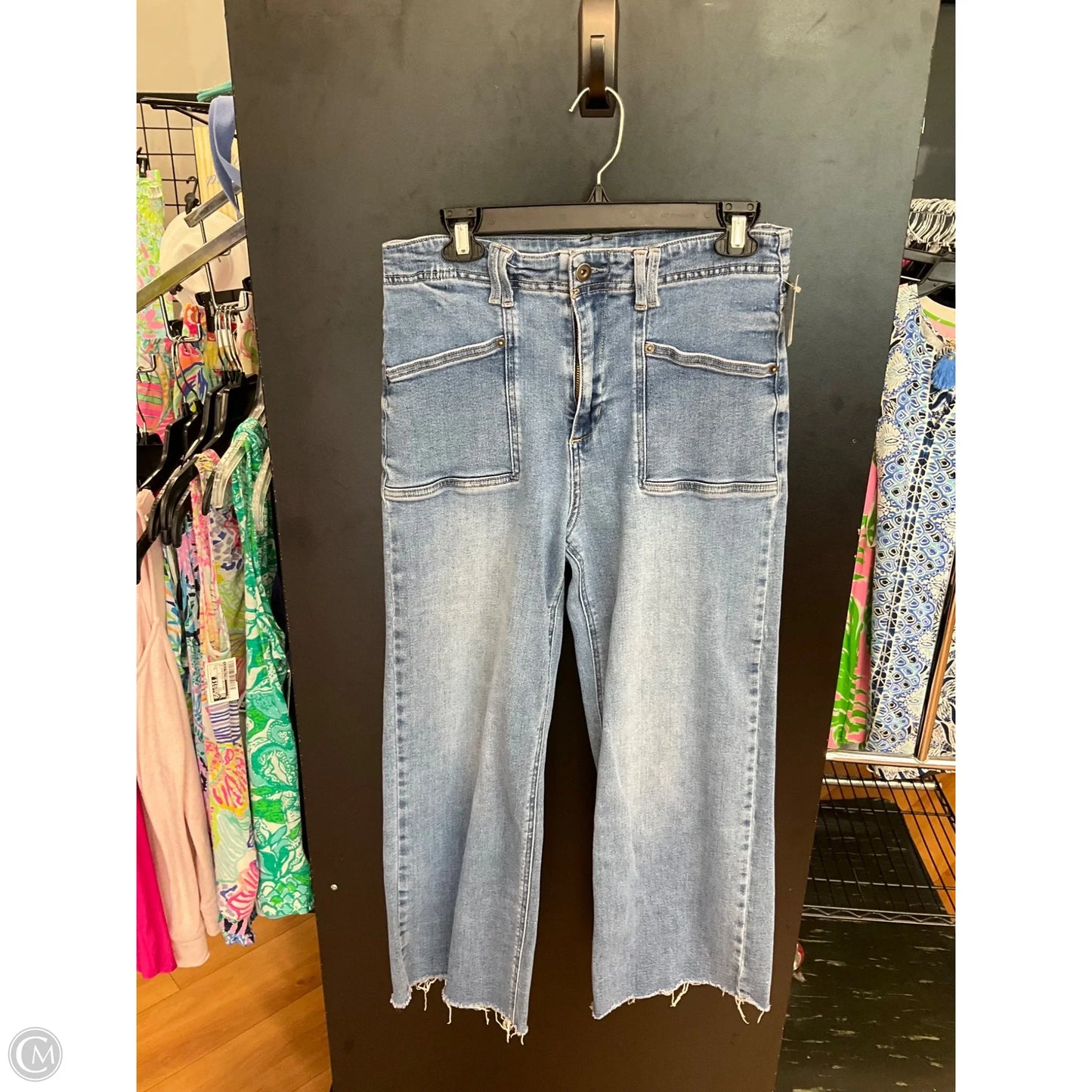 Jeans Wide Leg By Altard State In Blue Denim, Size: 8