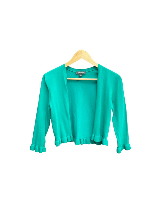 Cardigan By Ann Taylor In Green, Size: Xs