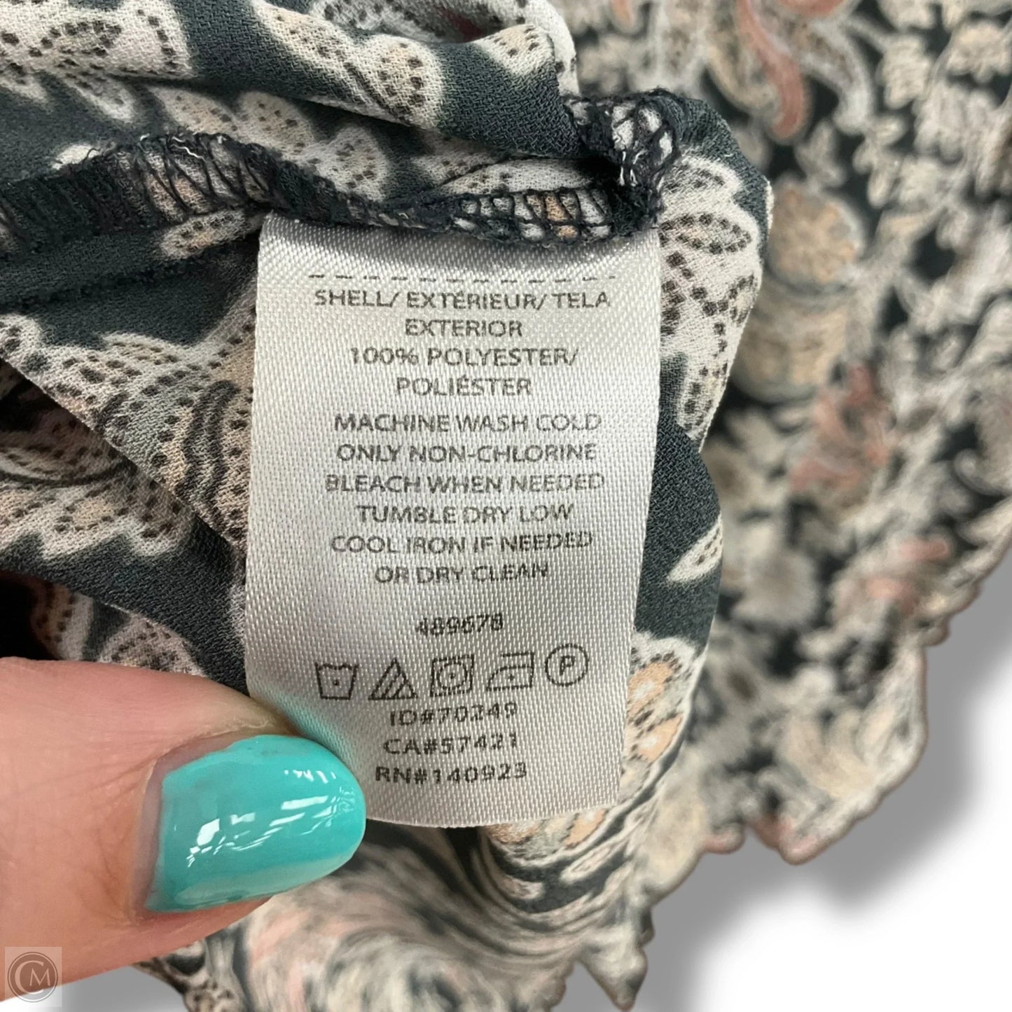 Top Long Sleeve By Loft In Paisley Print, Size: S