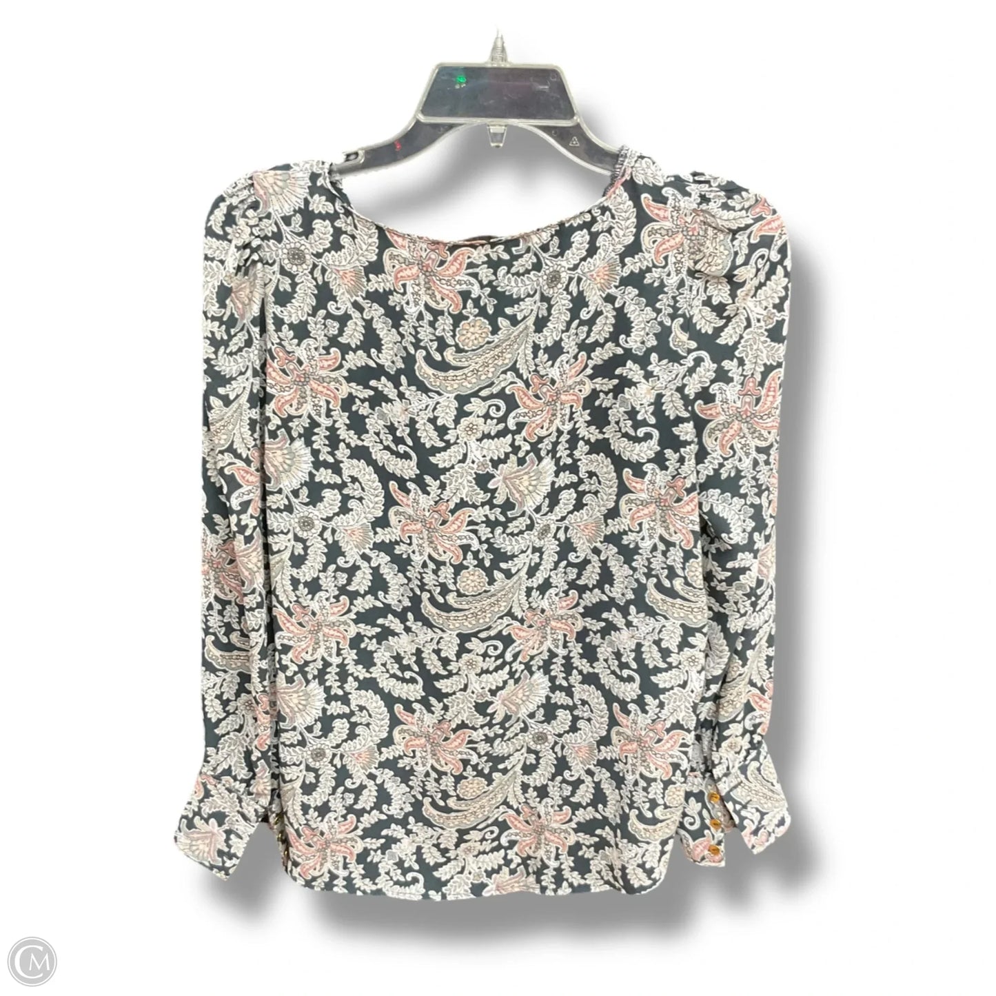 Top Long Sleeve By Loft In Paisley Print, Size: S