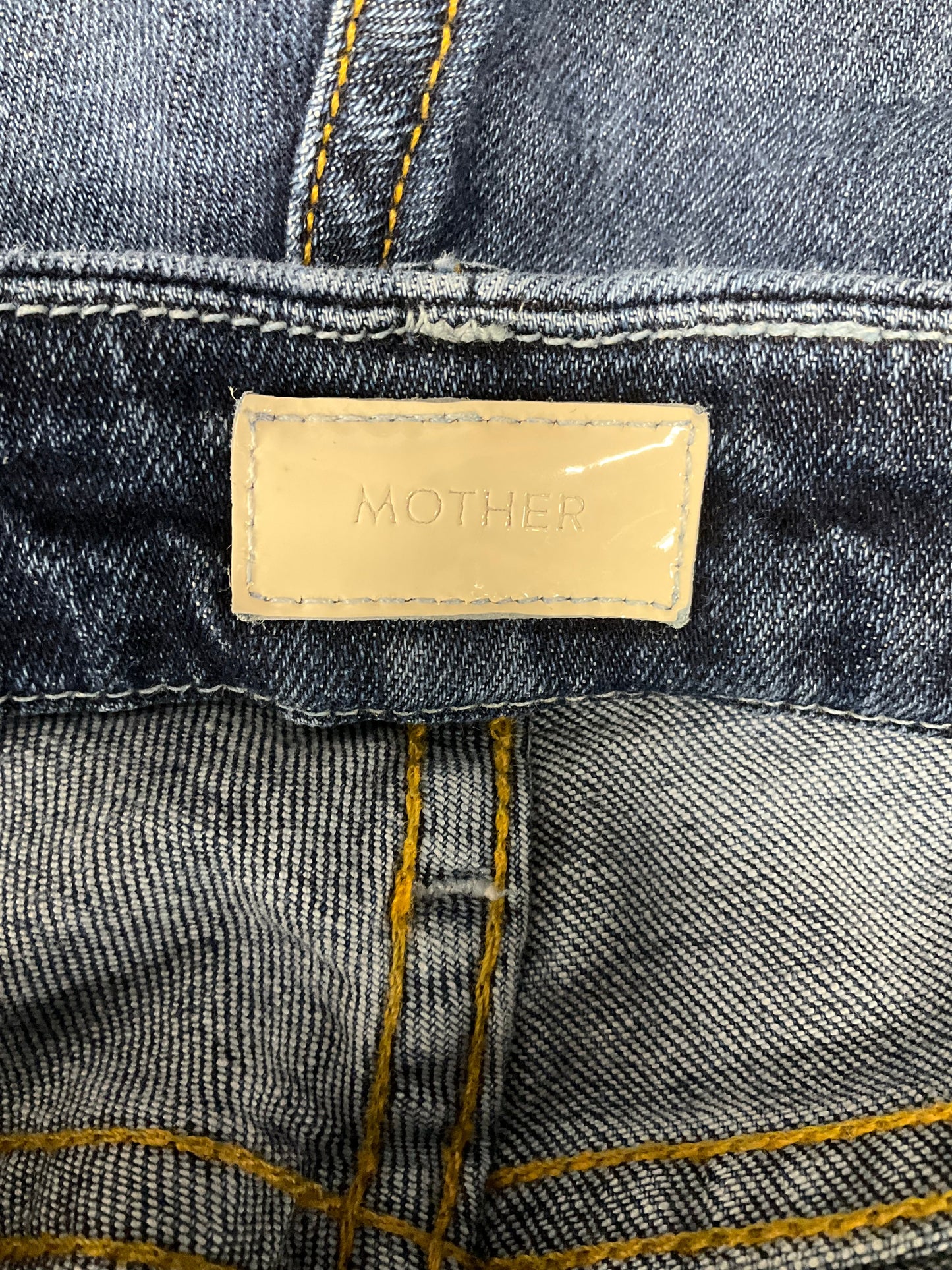 Blue Denim Jeans Cropped Mother Jeans, Size 6