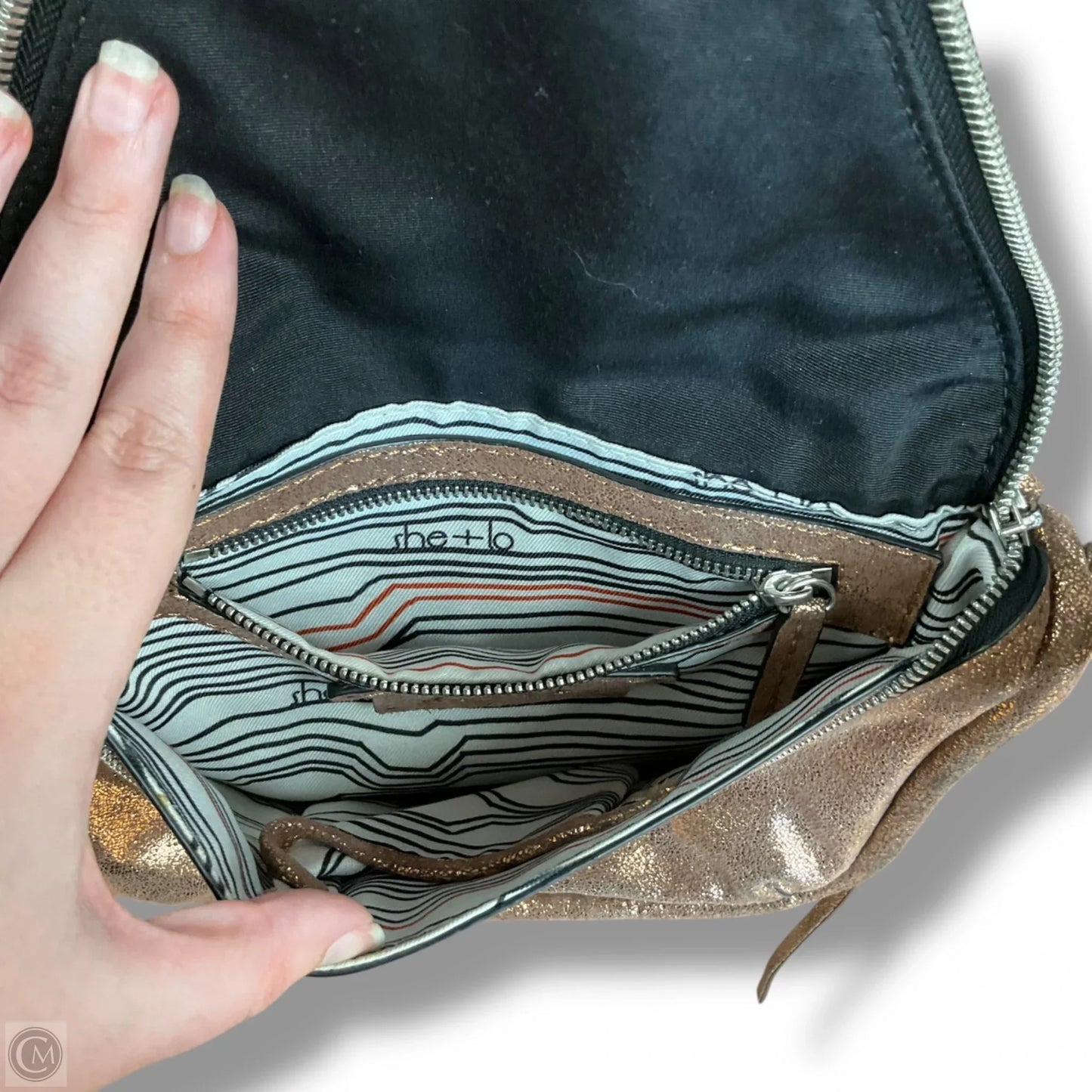 Crossbody Leather By She+Lo, Size: Medium