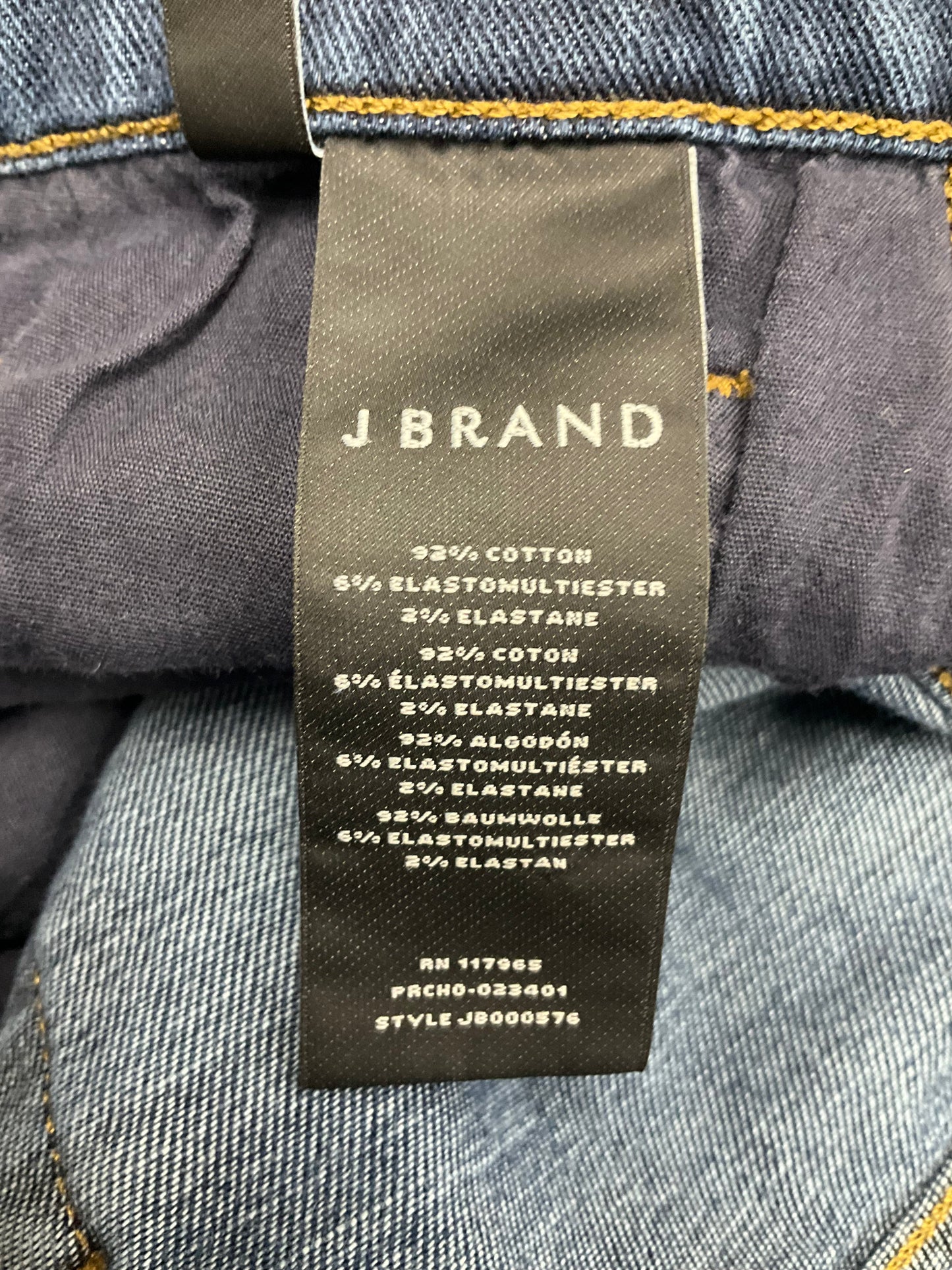 Blue Denim Jeans Cropped J Brand, Size 14