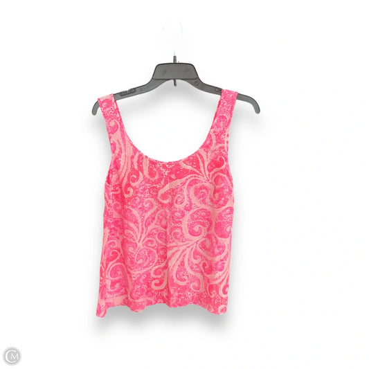 Top Sleeveless Designer By Lilly Pulitzer In Pink, Size: S