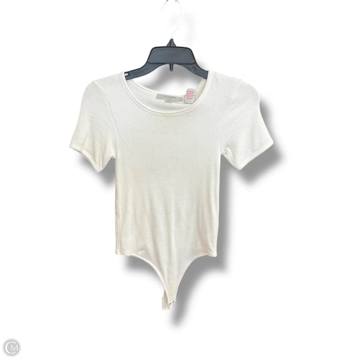 Bodysuit Designer By All Saints In Cream, Size: S
