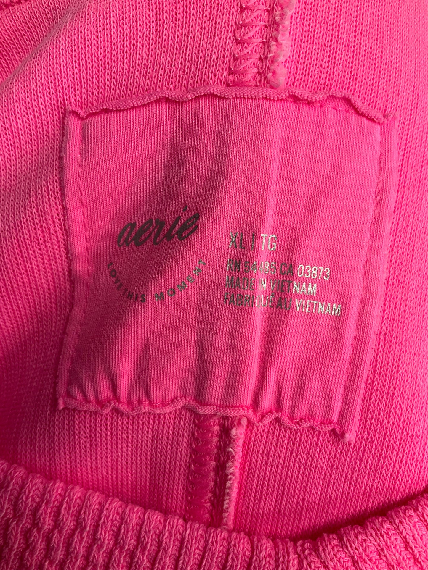 Pink Top Long Sleeve Aerie, Size Xl
