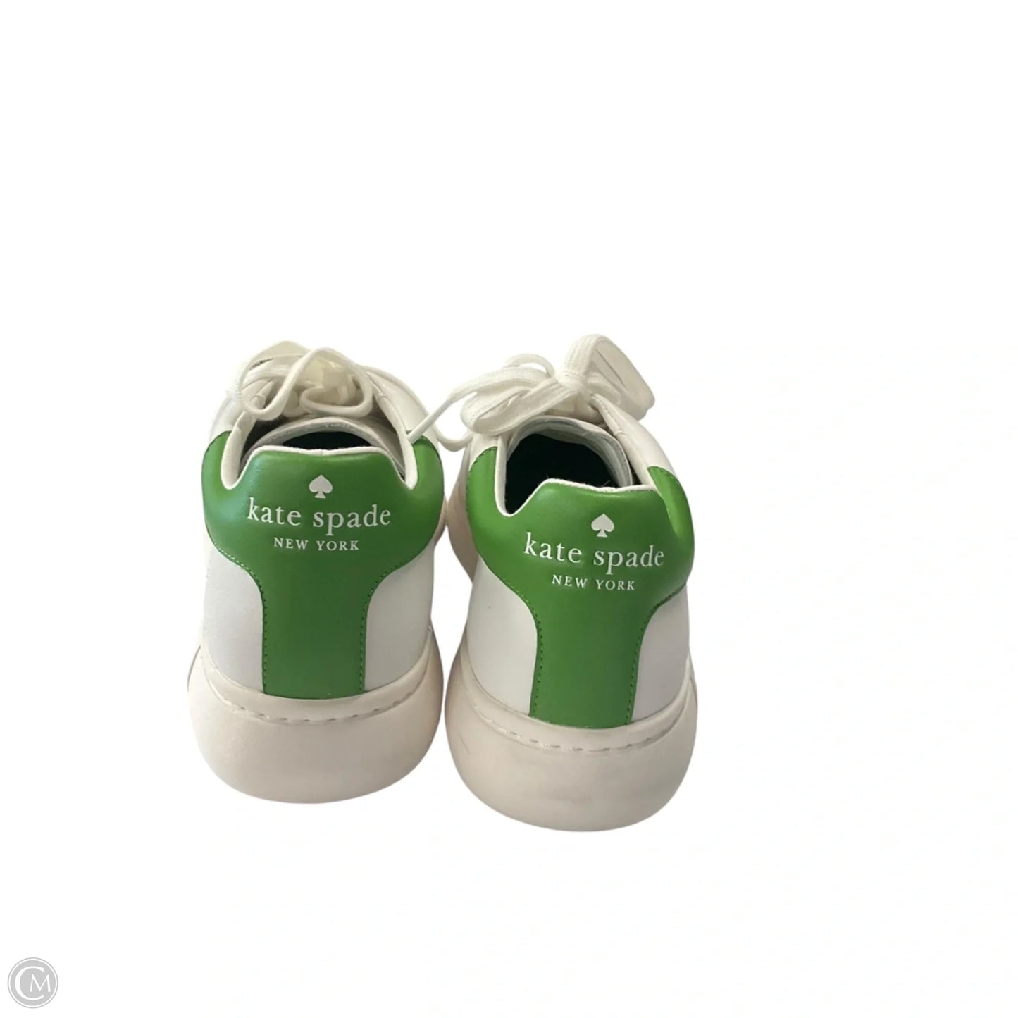 Shoes Designer By Kate Spade In Green & White, Size: 10