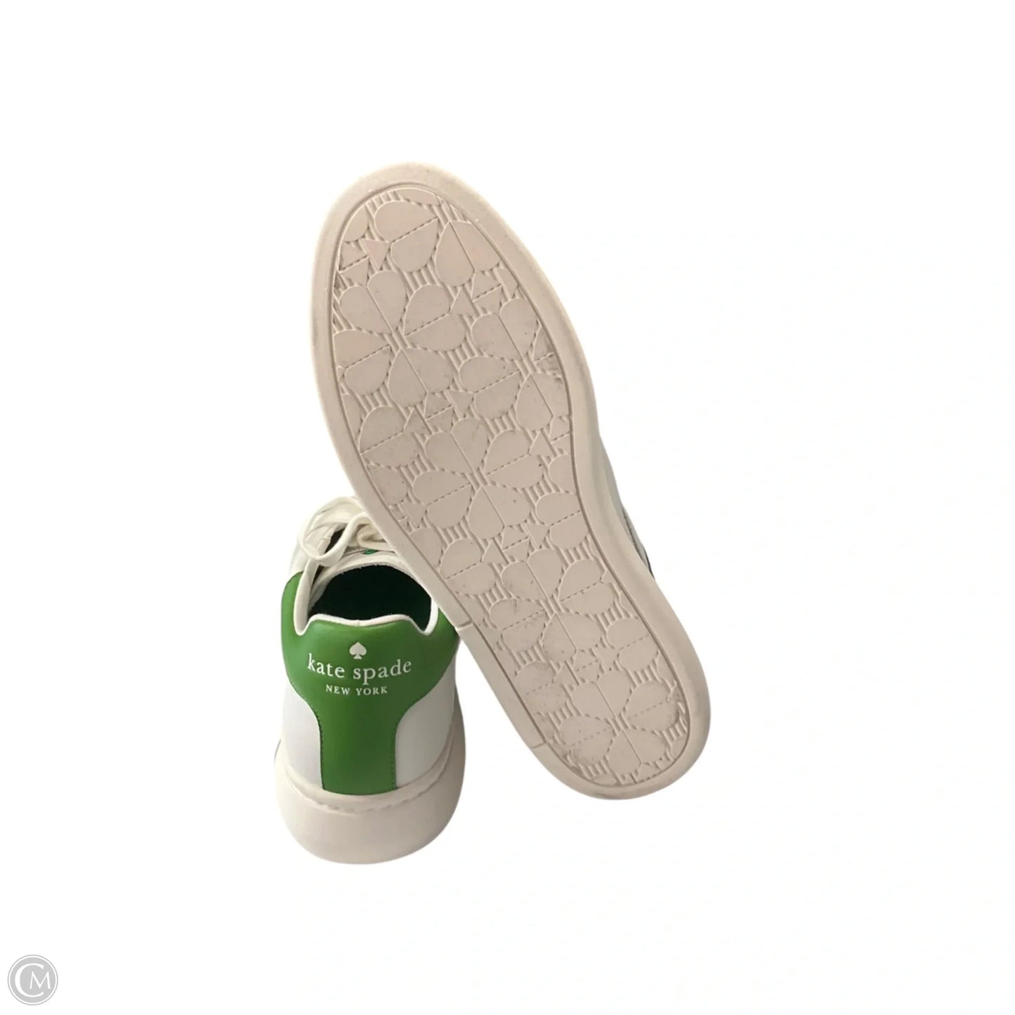 Shoes Designer By Kate Spade In Green & White, Size: 10