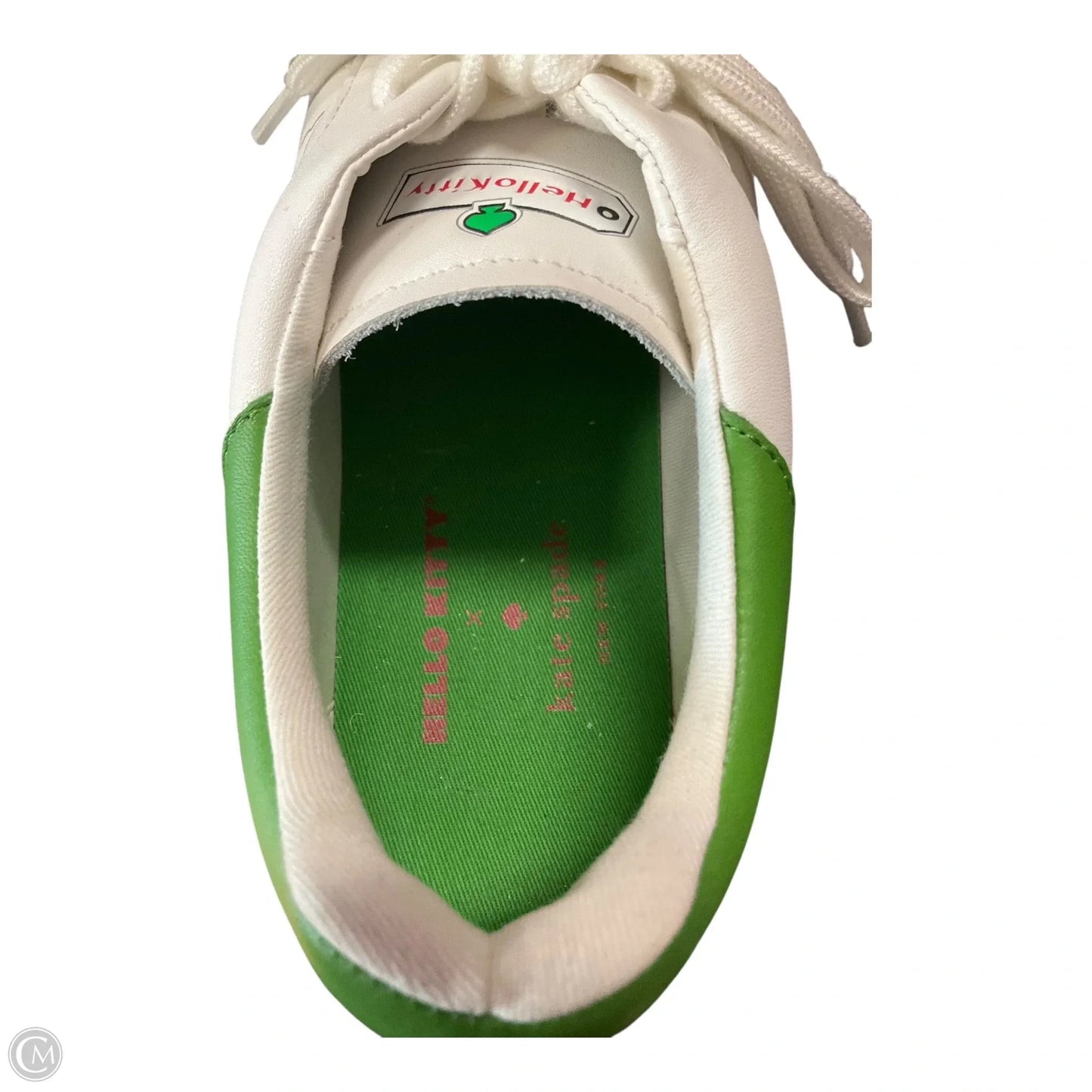 Shoes Designer By Kate Spade In Green & White, Size: 10