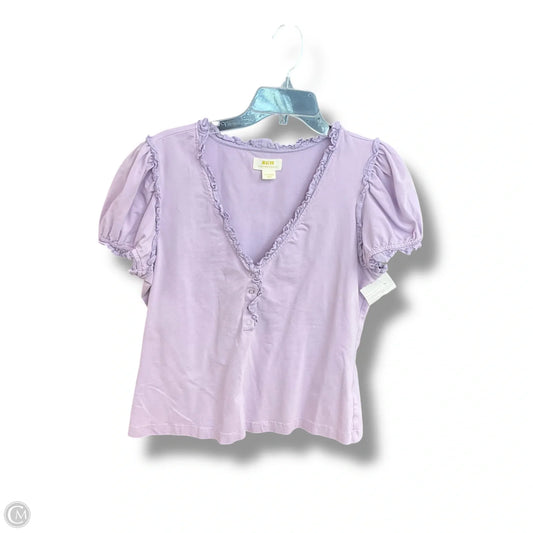 Top Short Sleeve By Maeve In Purple, Size: Xl