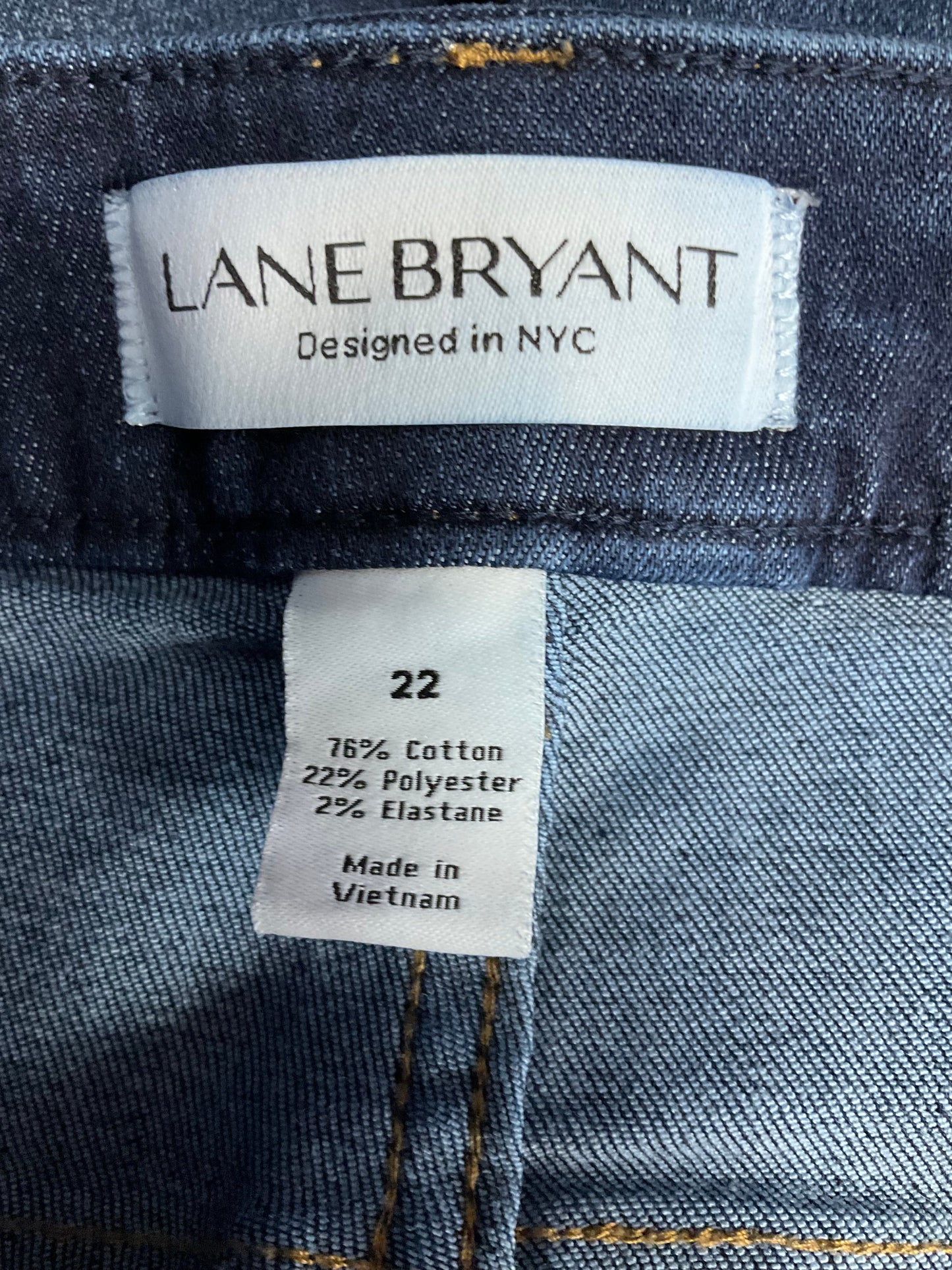 Blue Denim Shorts Lane Bryant, Size 22