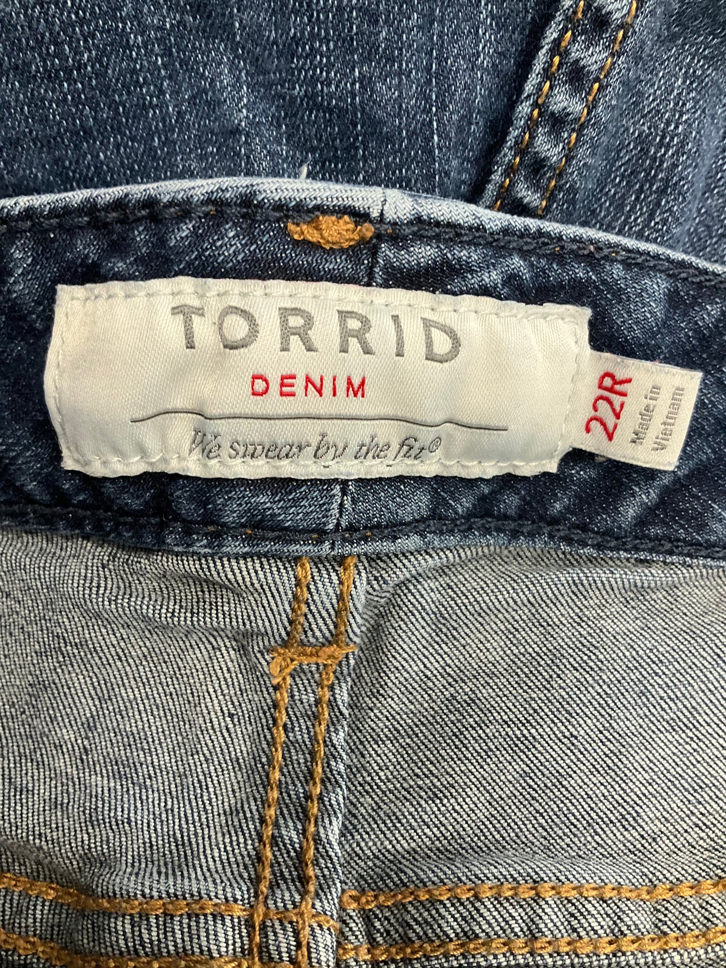 Blue Denim Jeans Straight Torrid, Size 22