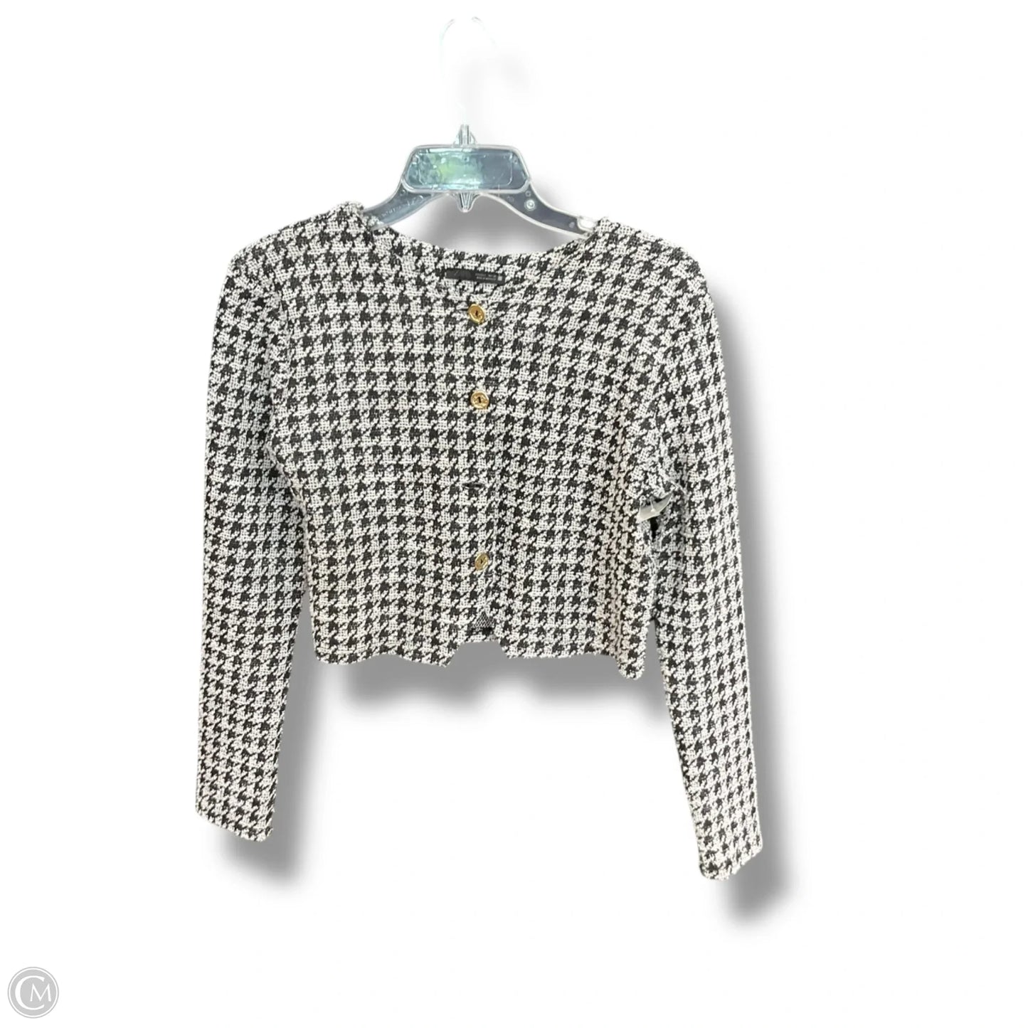 Blazer By Zara In Black & White, Size: L