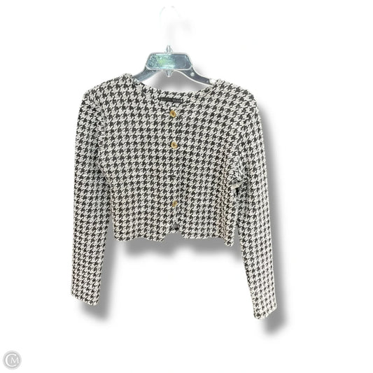 Blazer By Zara In Black & White, Size: L