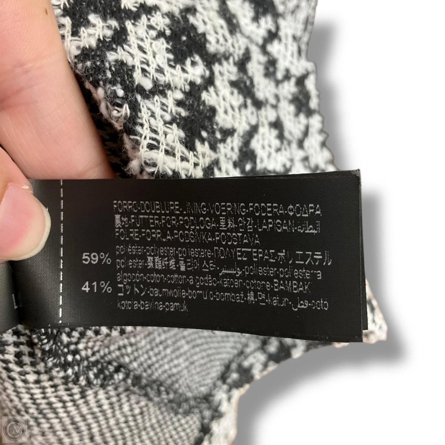 Blazer By Zara In Black & White, Size: L