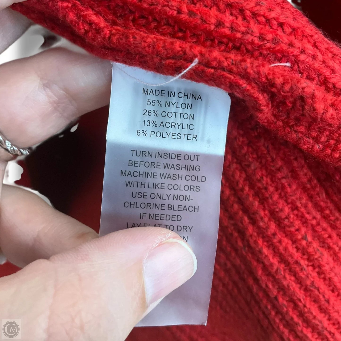 Sweater By Vince Camuto In Black & Red, Size: Xl