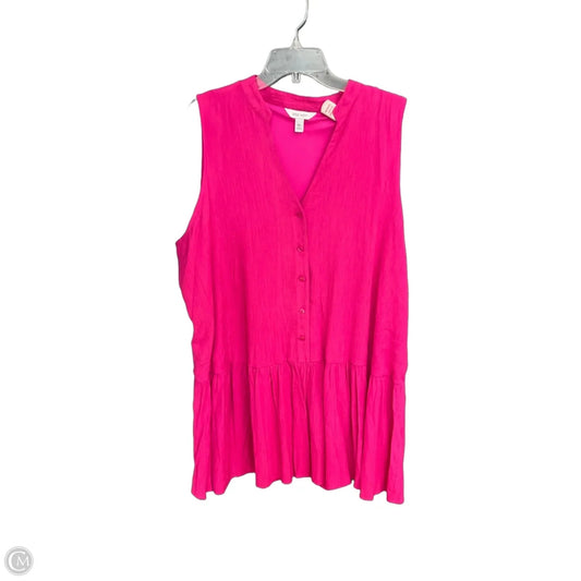Dress Casual Short By Nine West Apparel In Pink, Size: Xxl