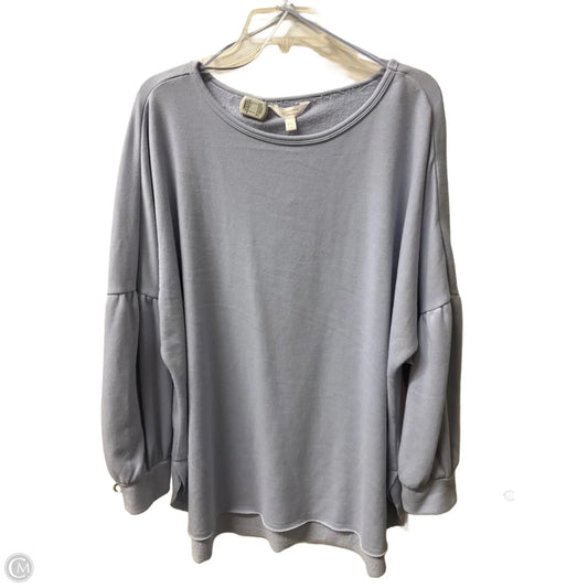 Sweatshirt Crewneck By Lc Lauren Conrad In Blue, Size: Xxl