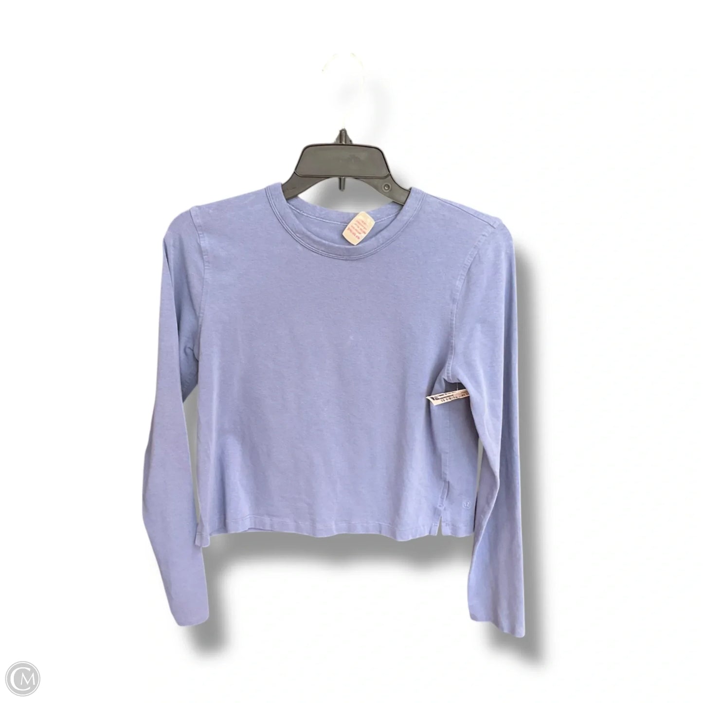 Athletic Top Long Sleeve Crewneck By Lululemon In Blue, Size: Xs