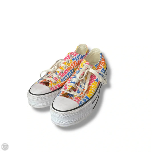 Shoes Sneakers Platform By Converse In Multi-colored, Size: 9