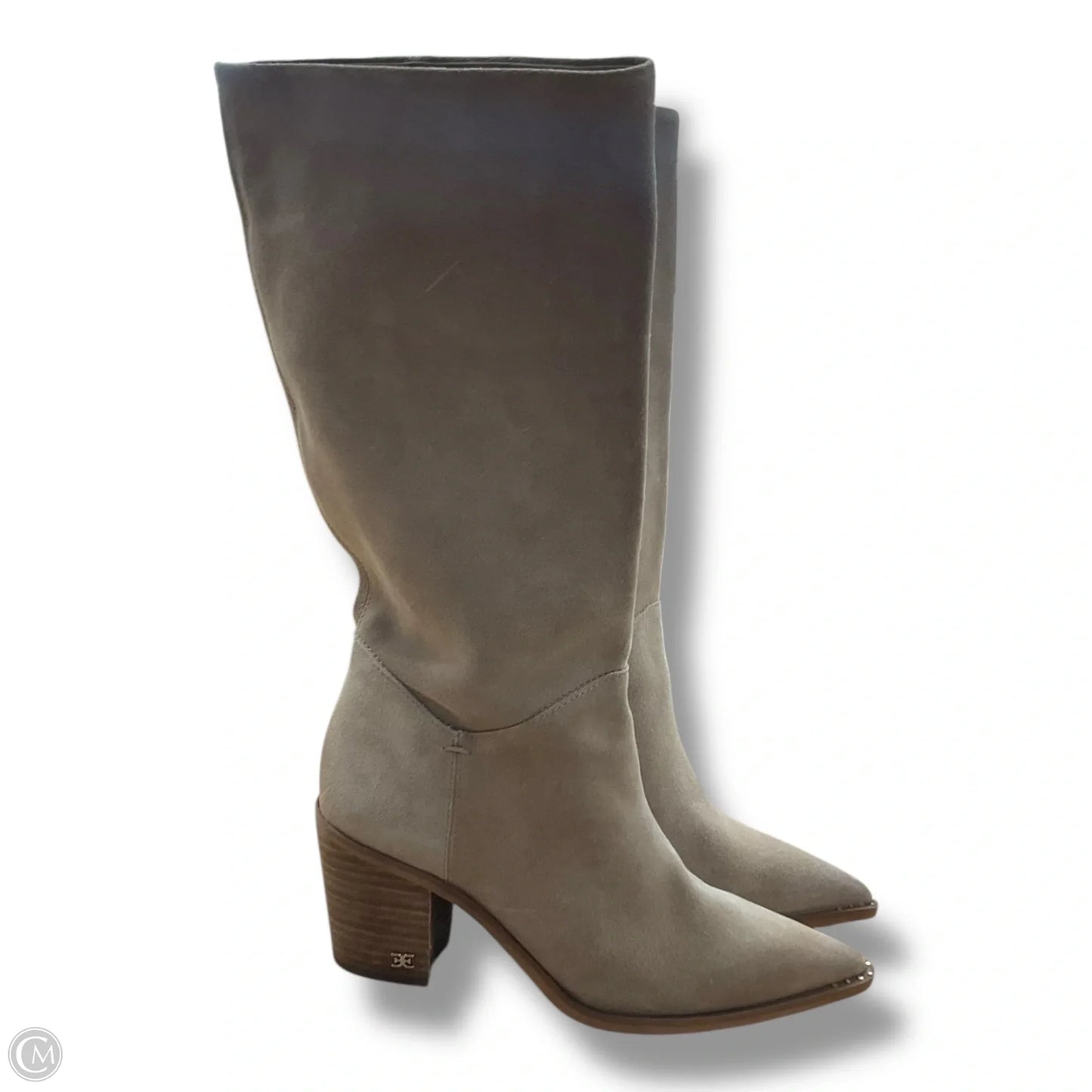 Boots Mid-calf Heels By Sam Edelman In Tan, Size: 6.5