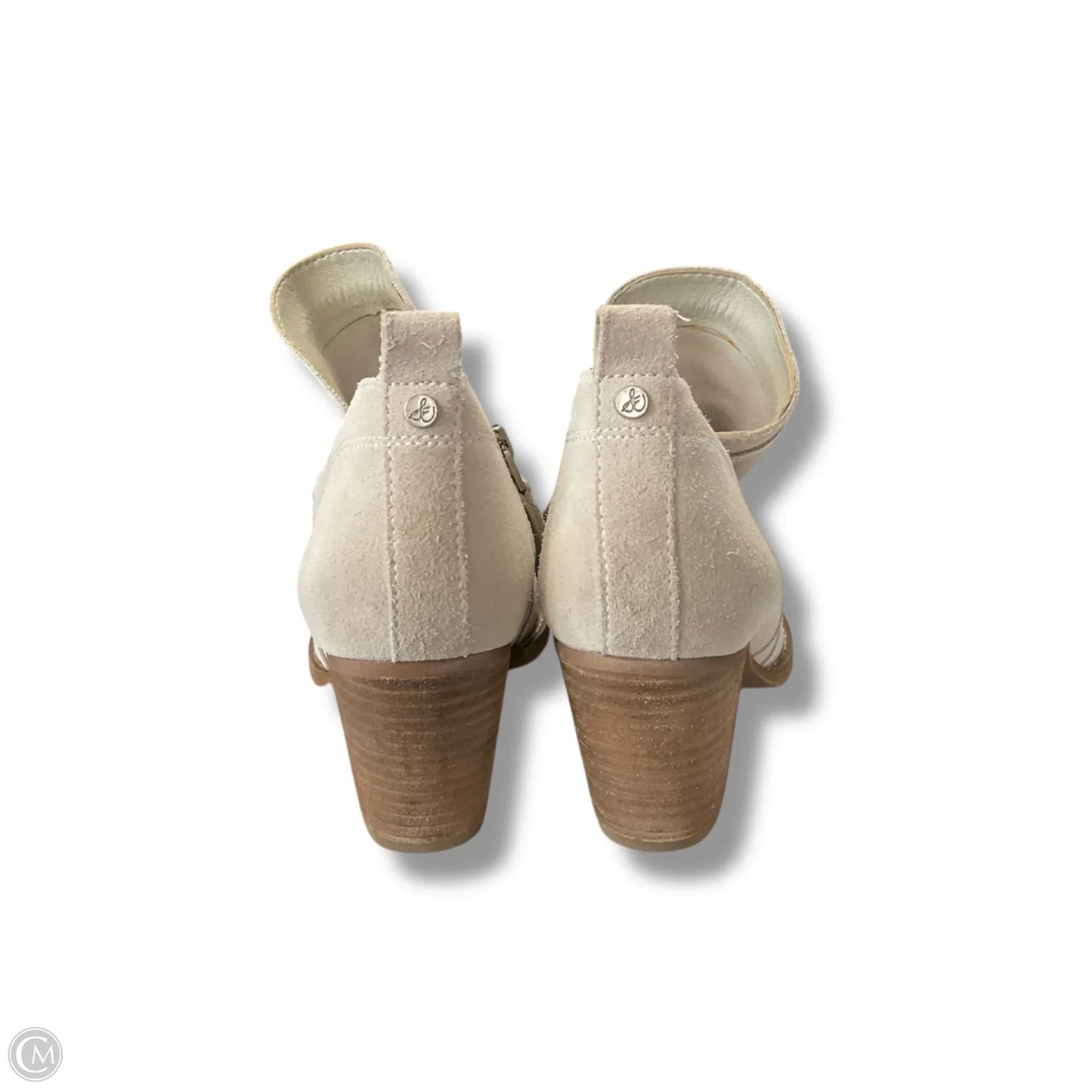Boots Ankle Heels By Sam Edelman In Beige, Size: 8