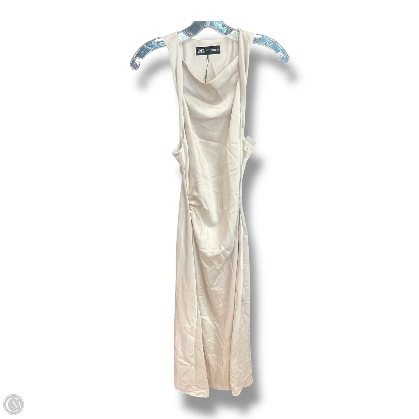 Dress Party Long By Zara In Beige, Size: Xs