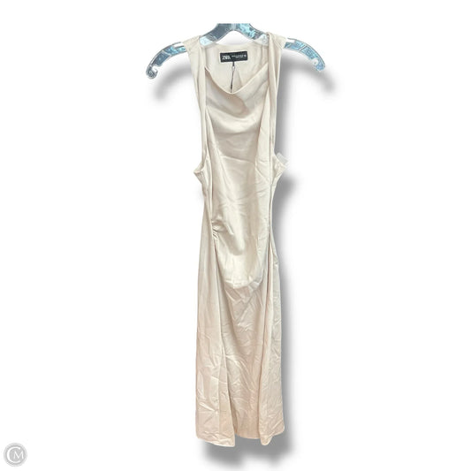 Dress Party Long By Zara In Beige, Size: Xs