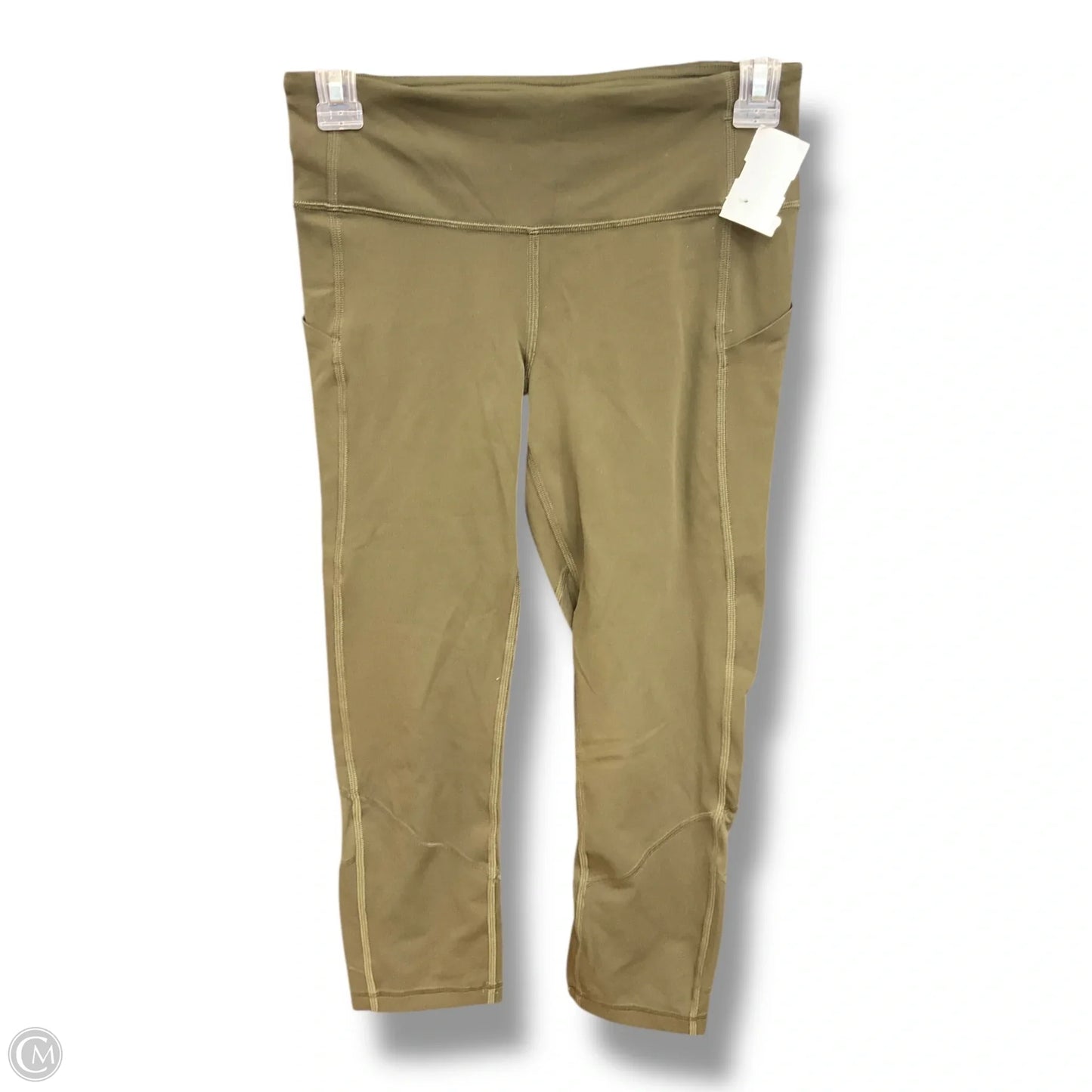 Athletic Capris By Lululemon In Green, Size: 4