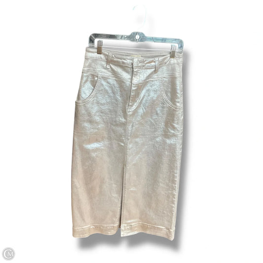 Skirt Maxi By Pilcro In Silver, Size: 6