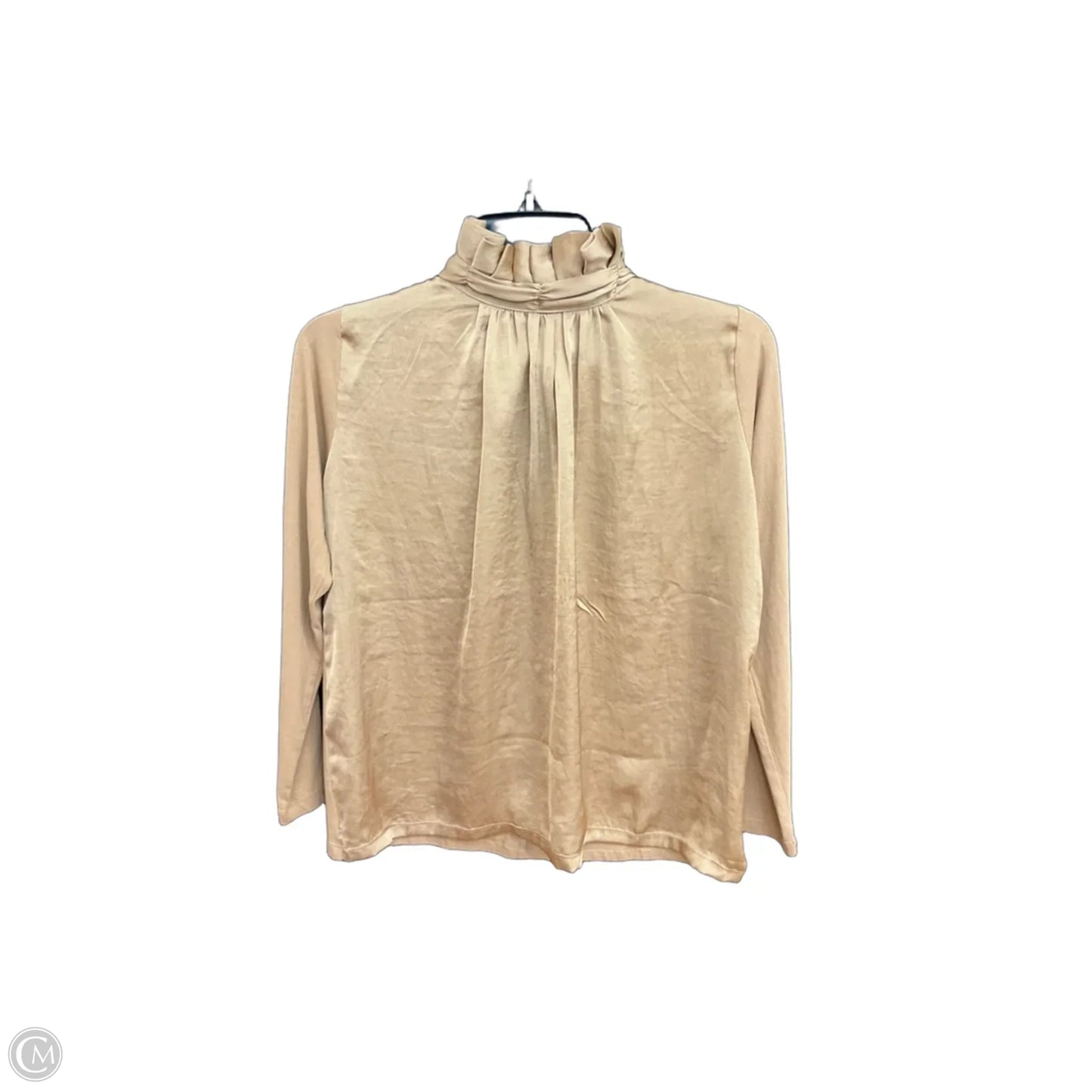 Top Long Sleeve By Banana Republic In Tan, Size: Xs