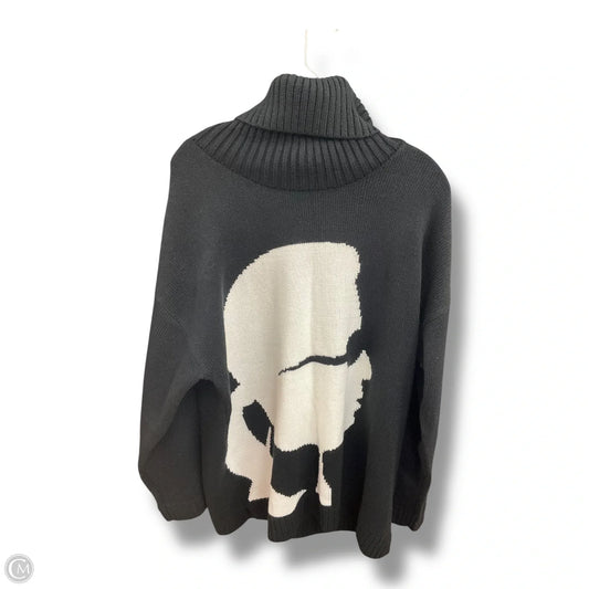 Sweater By Karl Lagerfeld In Black, Size: Xl