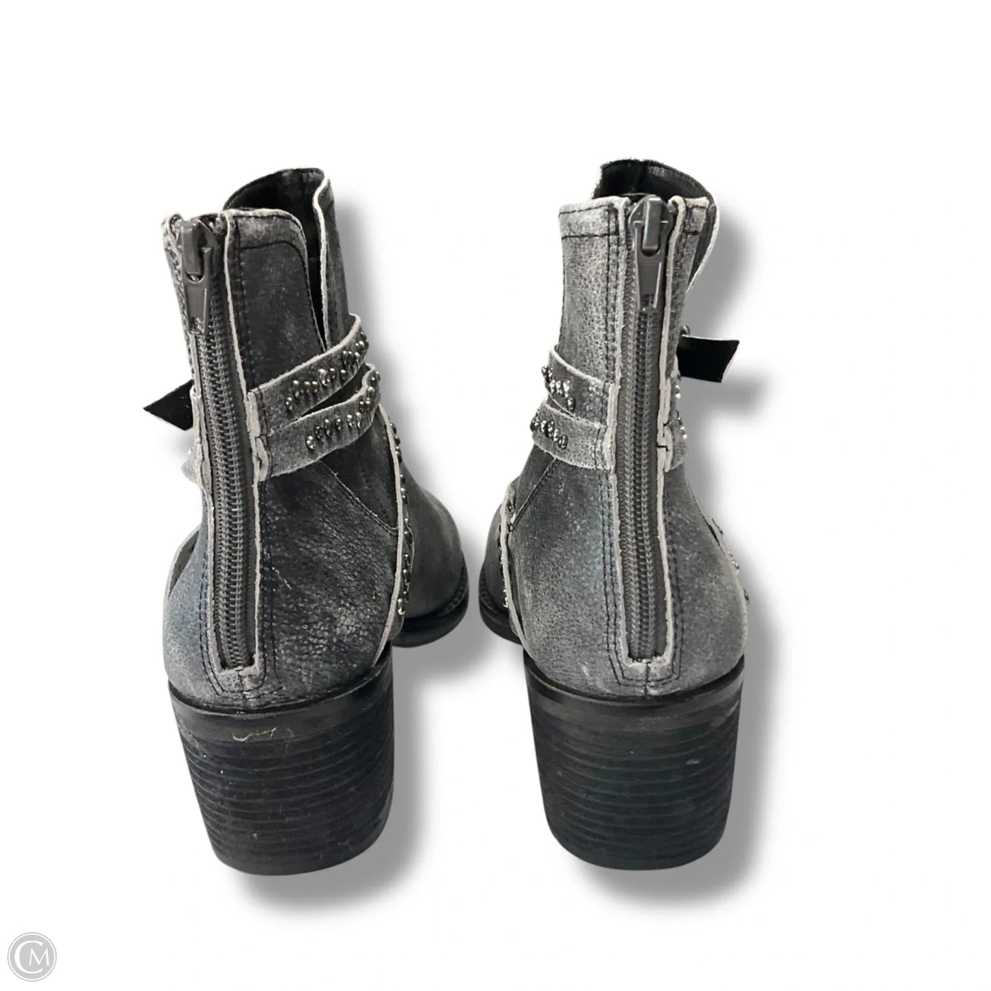 Boots Ankle Heels By Lucky Brand In Grey, Size: 9