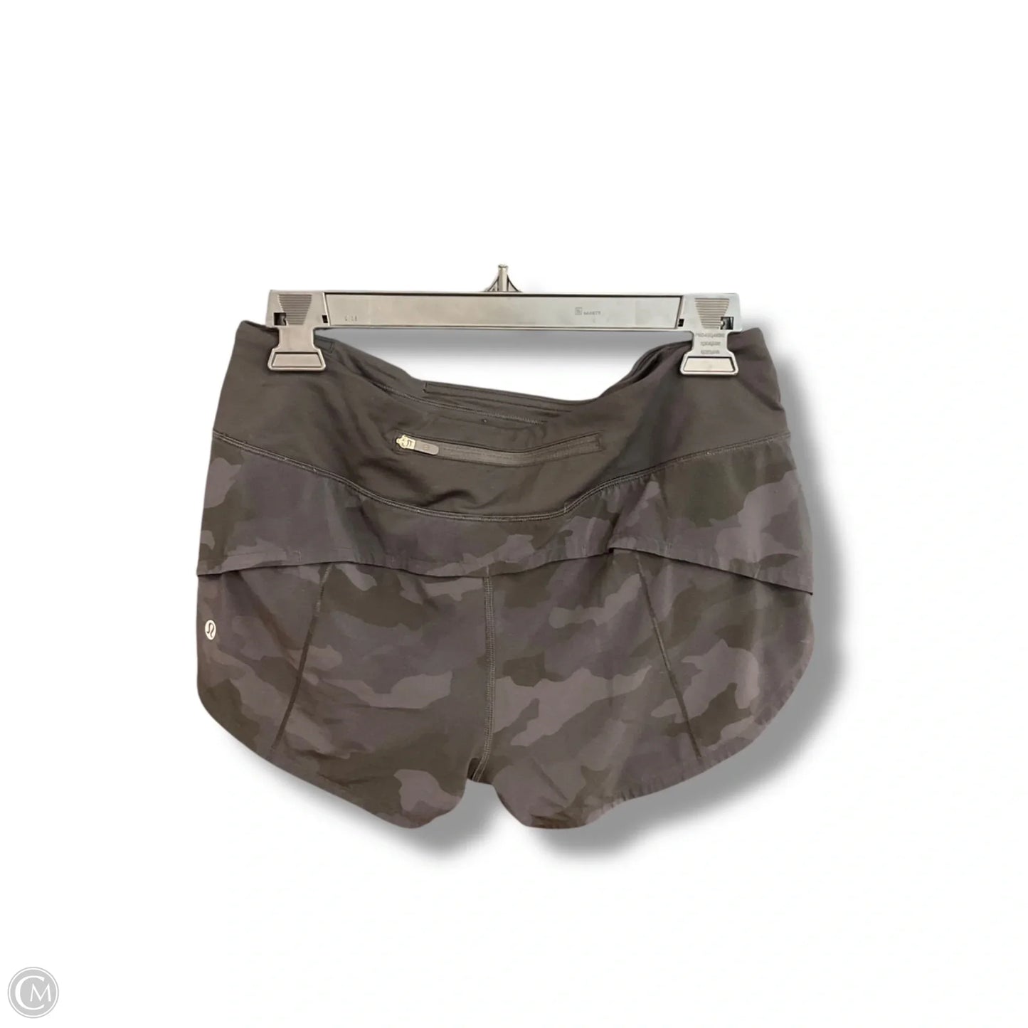 Athletic Shorts By Lululemon In Camouflage Print, Size: 6