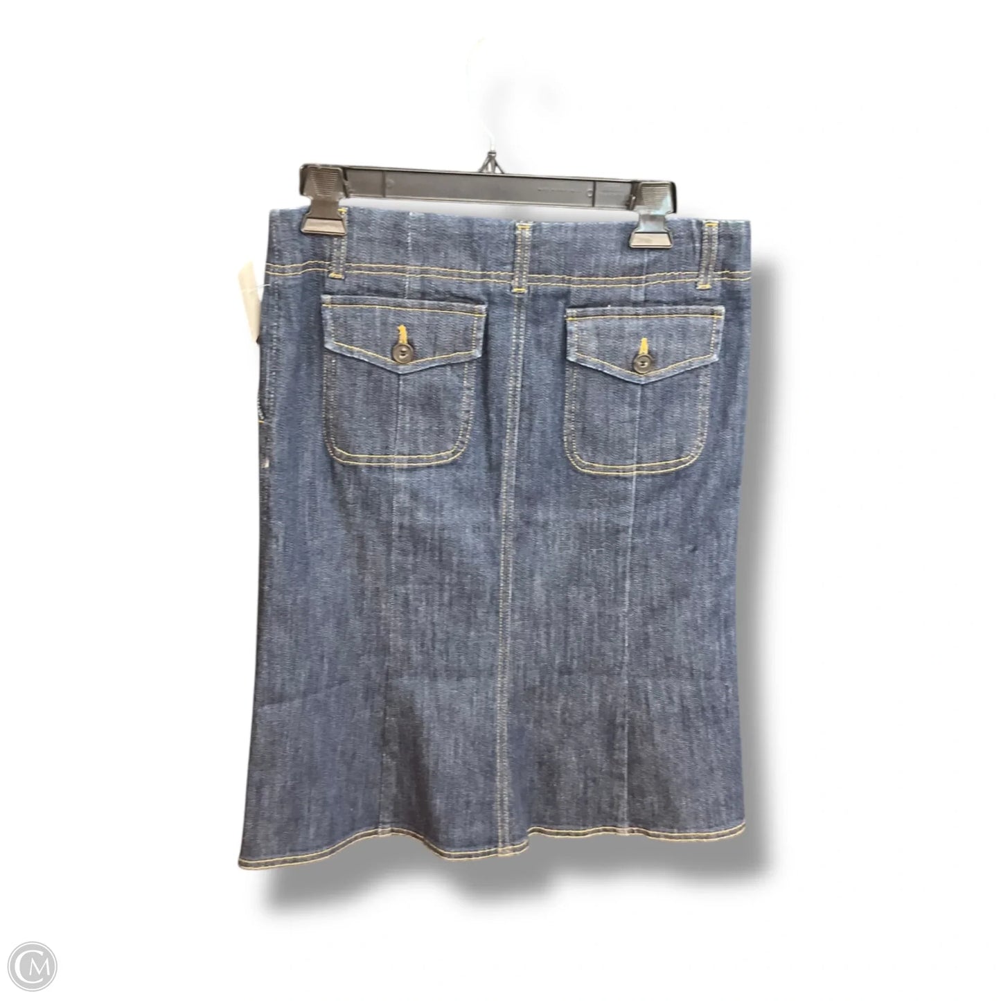 Skirt Midi By Theory In Blue Denim, Size: 2