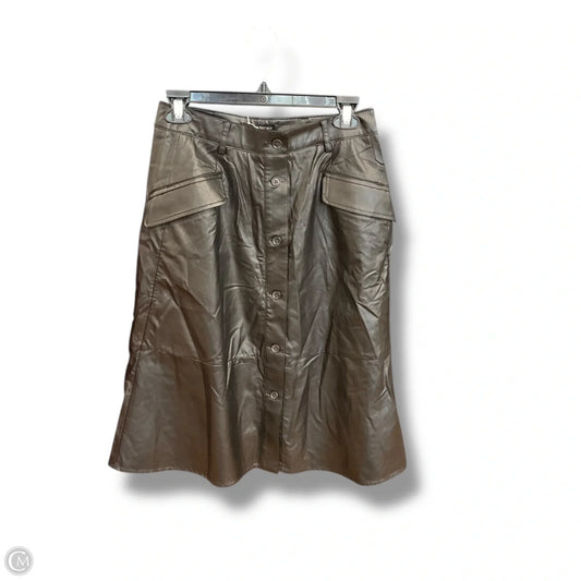 Skirt Midi By Banana Republic In Black, Size: 2