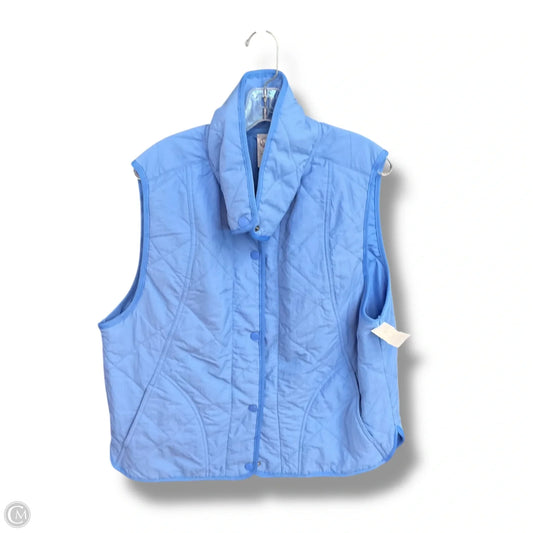 Vest Puffer & Quilted By Te Verde In Blue, Size: L