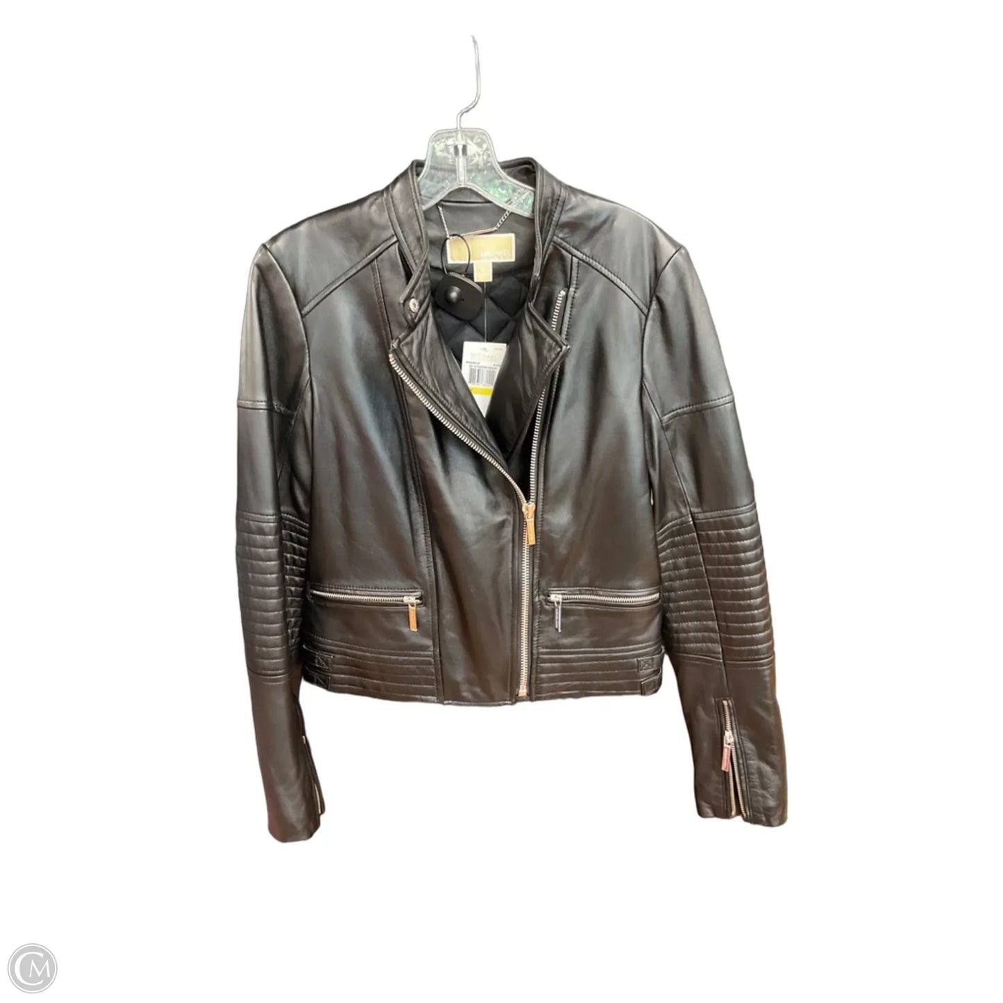 Jacket Designer By Michael Kors In Black, Size: M