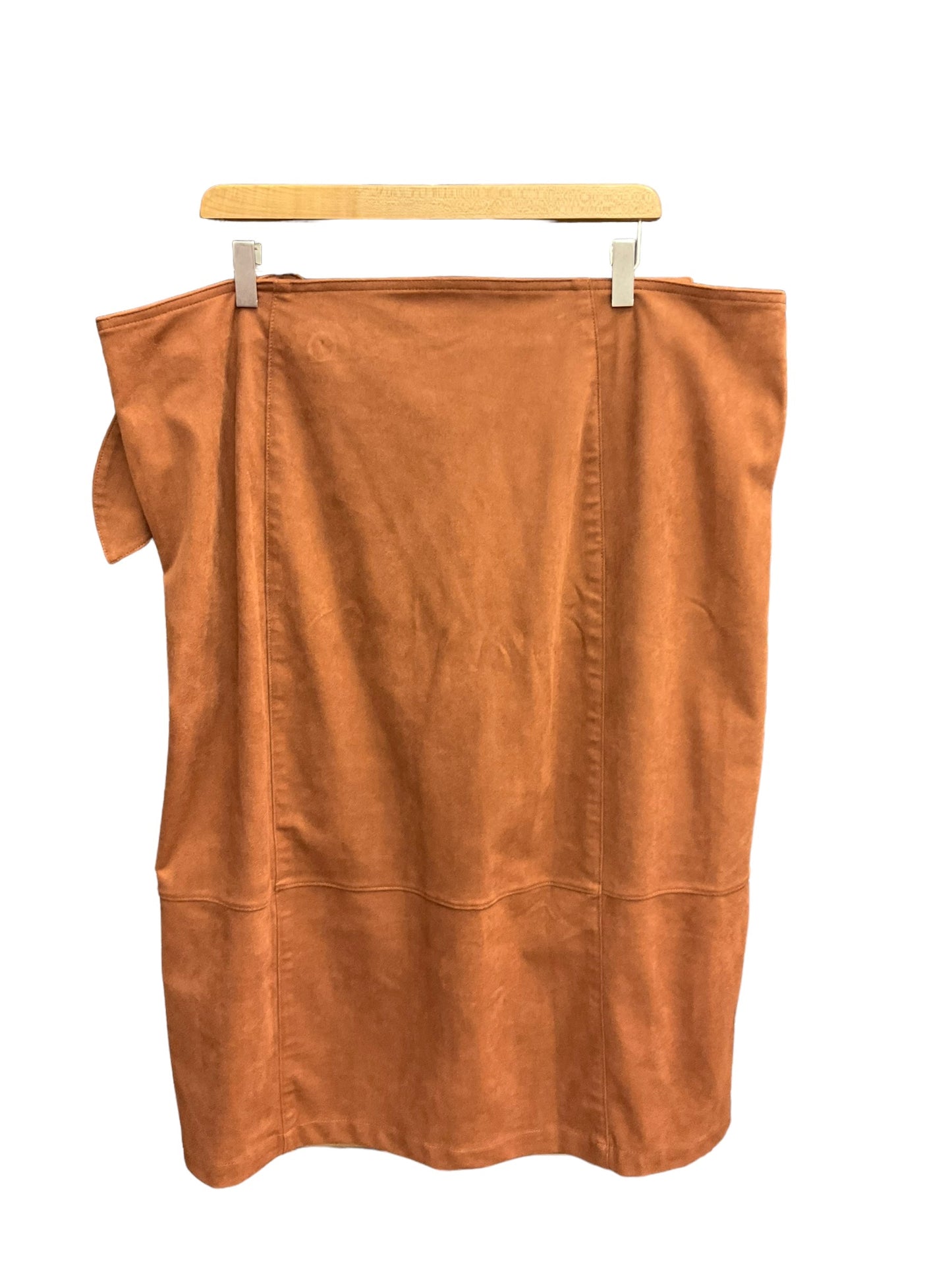 Brown Skirt Midi Anthropologie, Size 3x