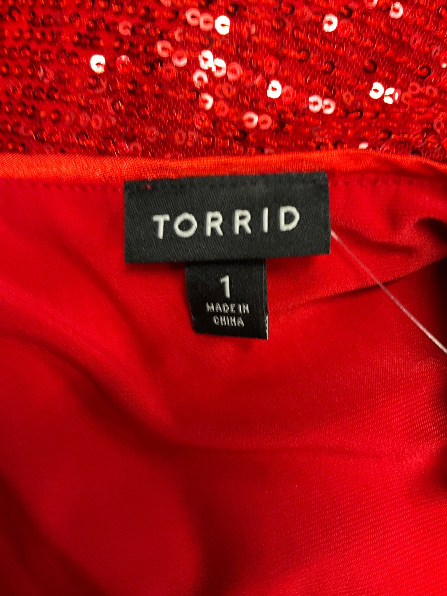 Red Dress Casual Short Torrid, Size 1x