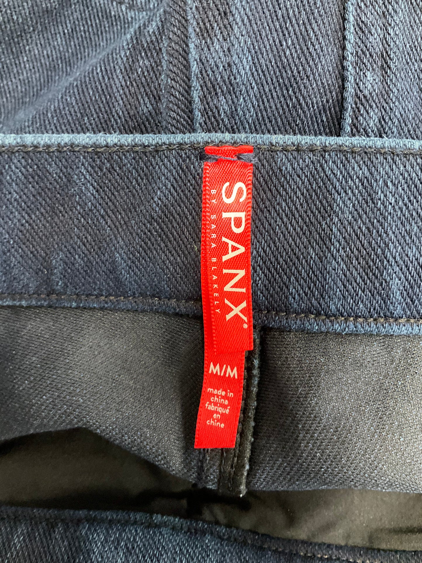 Blue Denim Pants Leggings Spanx, Size M