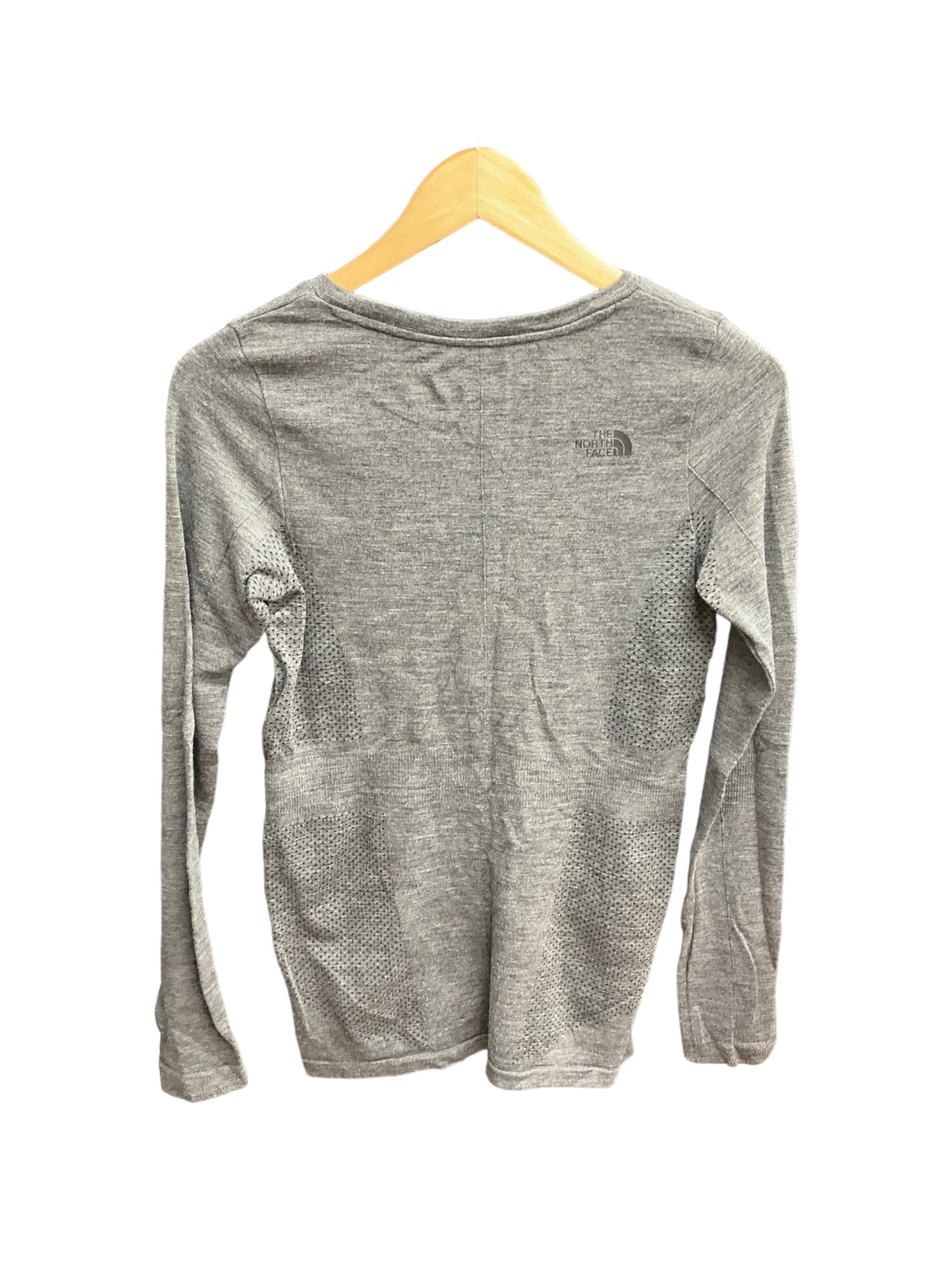 Grey Athletic Top Long Sleeve Crewneck The North Face, Size M