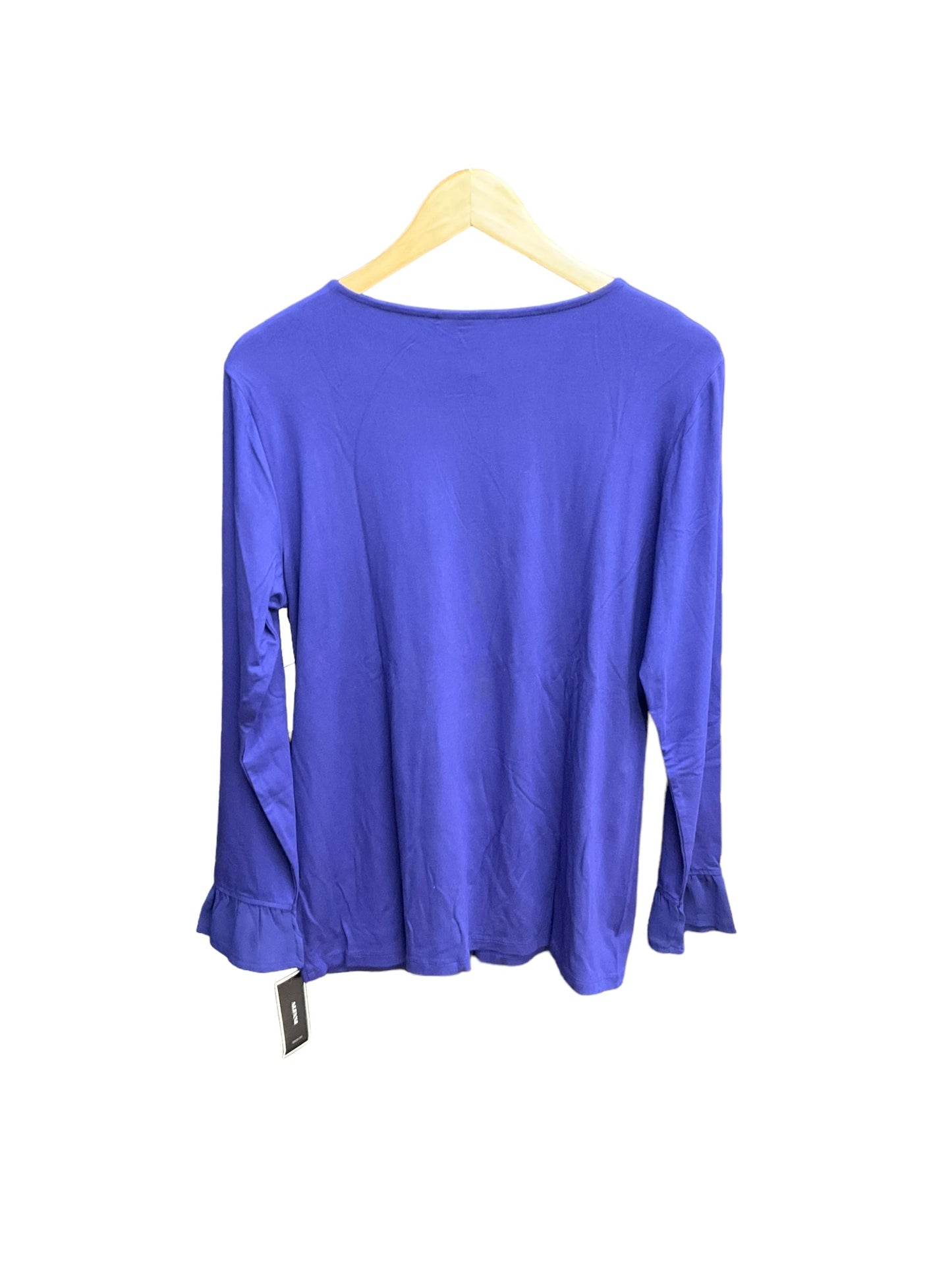 Blue Top Long Sleeve Alfani, Size L