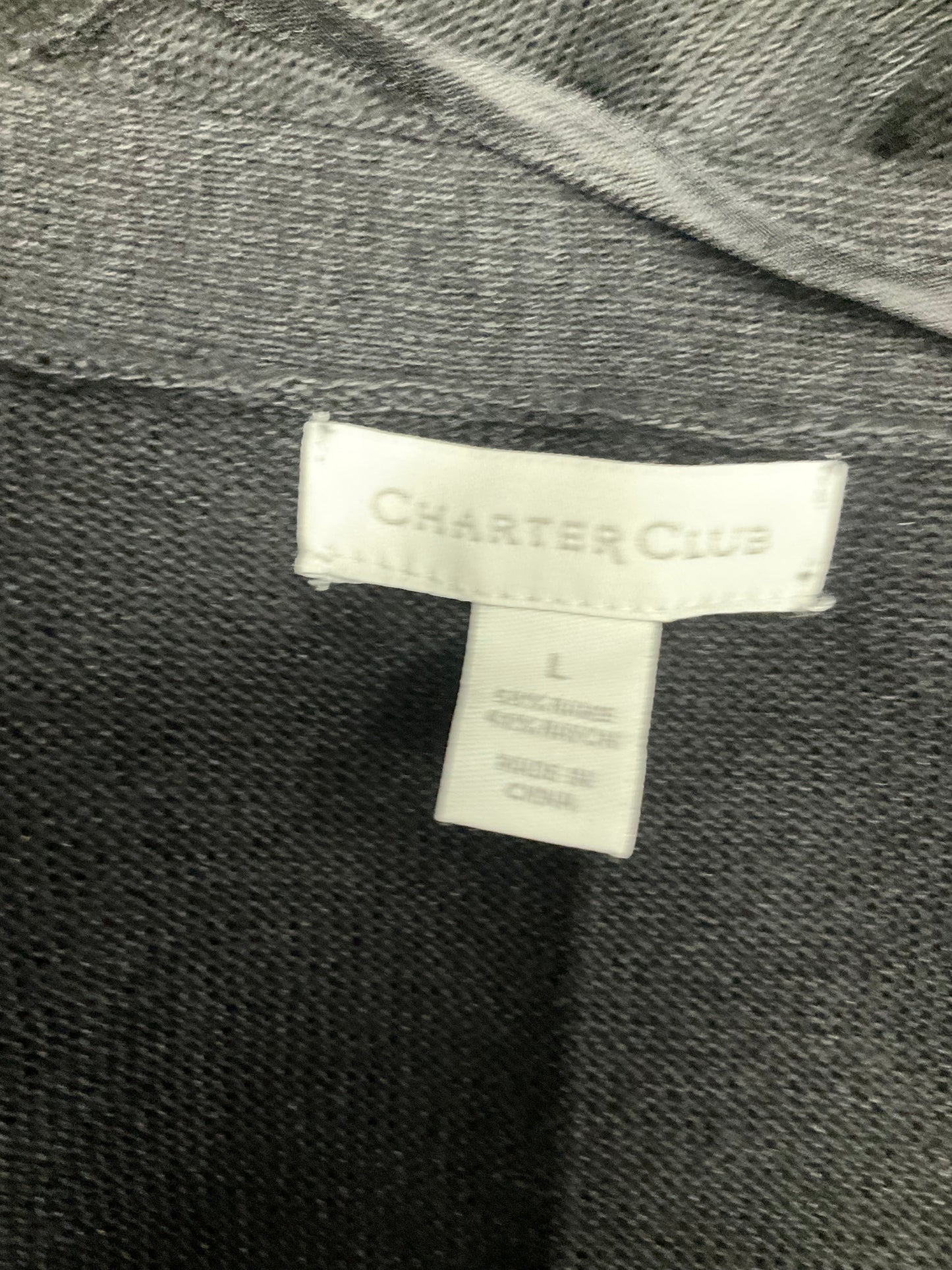 Black Cardigan Charter Club, Size L